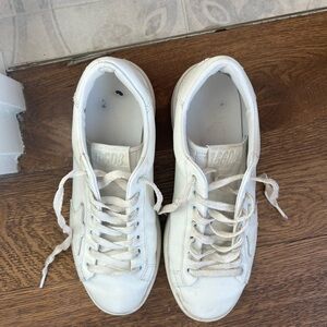 Golden Goose Women’s Purestar with white star and mirror-effect heel tab